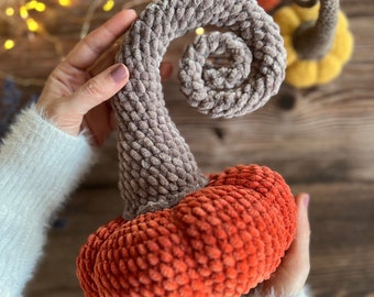 Burtonesque Pumpkins, 3 in 1 bundle, Low sew, Three different sizes, Amigurumi Crochet Pattern