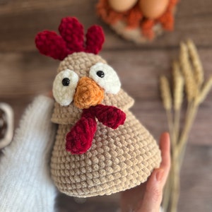 Henny the Hen Easter Egg Basket PDF Amigurumi Crochet Pattern zdjęcie 3