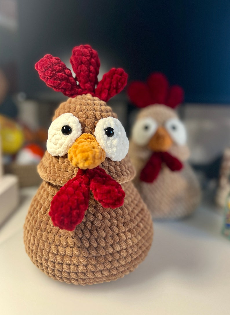 Henny the Hen Easter Egg Basket PDF Amigurumi Crochet Pattern zdjęcie 4