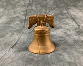 Vintage Cast Iron Bicentennial Liberty Bell Coin Bank 1776 - 1976