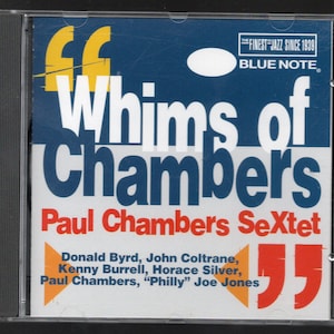 PAUL CHAMBERS SEXTET - Whims of Chambers - Blue Note 1996 - Compact Disc