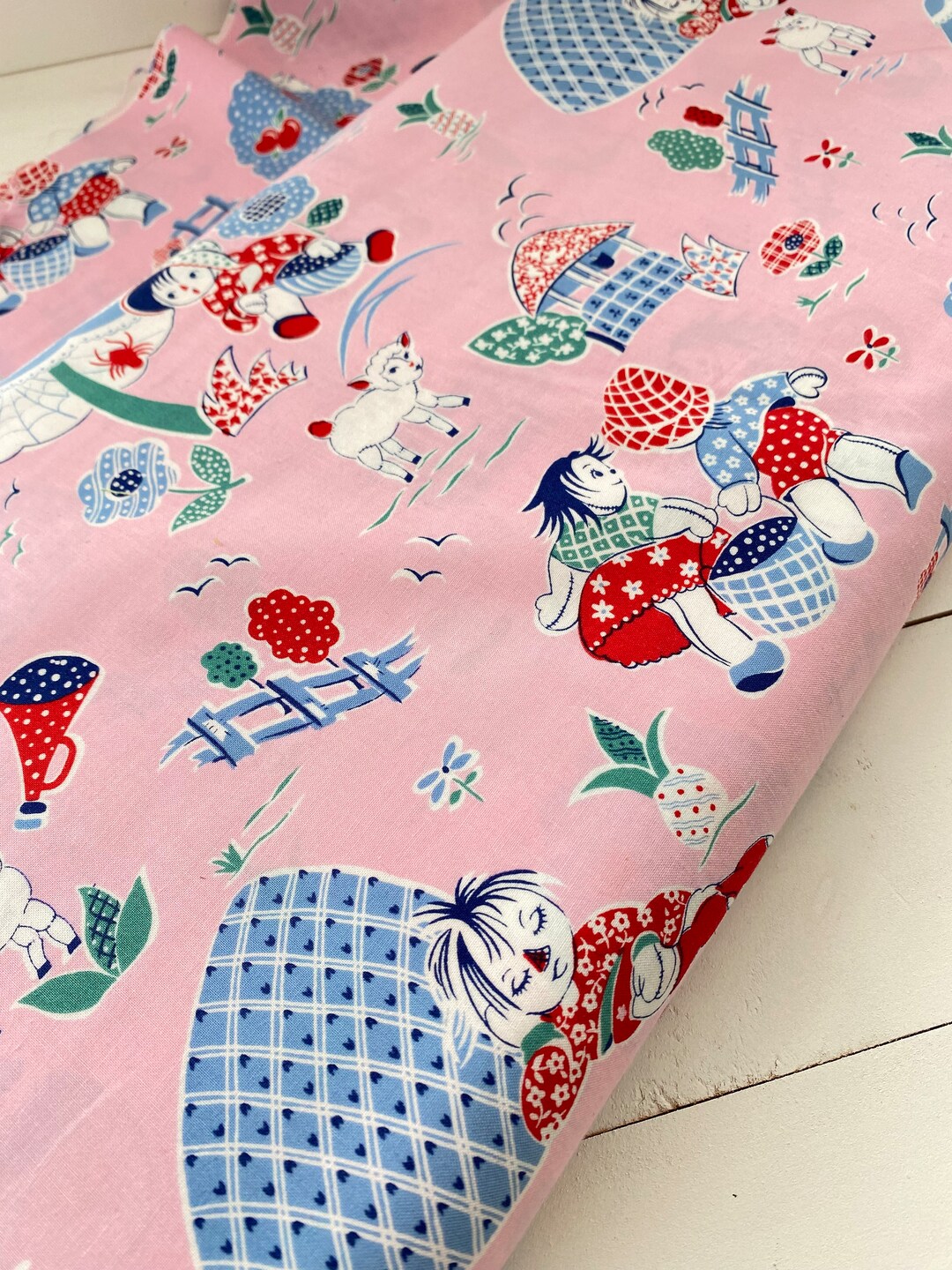 Robert Kaufman Darlene Zimmerman Nursery Rhymes 100 Cotton Etsy