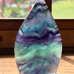 Rainbow Fluorite Natural Crystal Freeforms | Teardrop Shaped Crystals | Colorful Fluorite | image 3