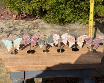Crystal Butterflies on Stands | Natural Crystal Butterfly | Butterfly | Natural Crystals