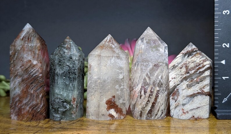 Thousand Layer Garden Quartz Natural Crystal Towers | Metaphysical Decor | Crystals | Crystal Towers | Garden Quartz image 2