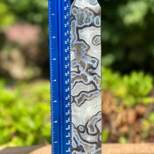 Unique Moss Agate Natural Crystal Tower | Moss Agate | Crystal Tower | Moss Agate Tower | Moss Agate Crystal