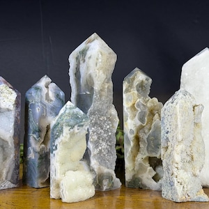 Phoenix Stone Crystal Towers | Druzy Phoenix Stone | Natural