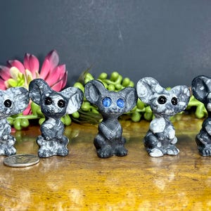 Adorable Mice Natural Crystal Carvings | Crystal Mice | Natural Crystals | Mouse