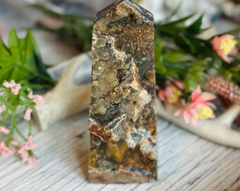 Larger Unique Druzy Agate Tower