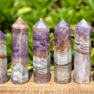 Amethyst Mexican Crazy Lace Crystal Towers | Amethyst | Mexican Crazy Lace | Healing Crystal | Crystal Points |