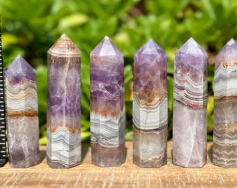 Amethyst Mexican Crazy Lace Crystal Towers | Amethyst | Mexican Crazy Lace | Healing Crystal | Crystal Points |