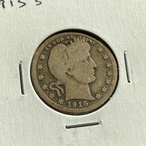 1915-S Barber Quarter