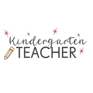 Kindergarten teacher digital download