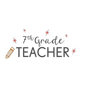 seventh grade teacher digital download