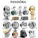 S925 Sterling Silver Disney Star Wars Collection Charms Bracelet Charms Fits Pandora Bracelets , Gift for her 