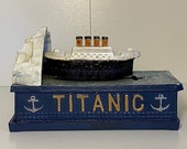 Titanic Cast Iron Mechanical Piggy Bank