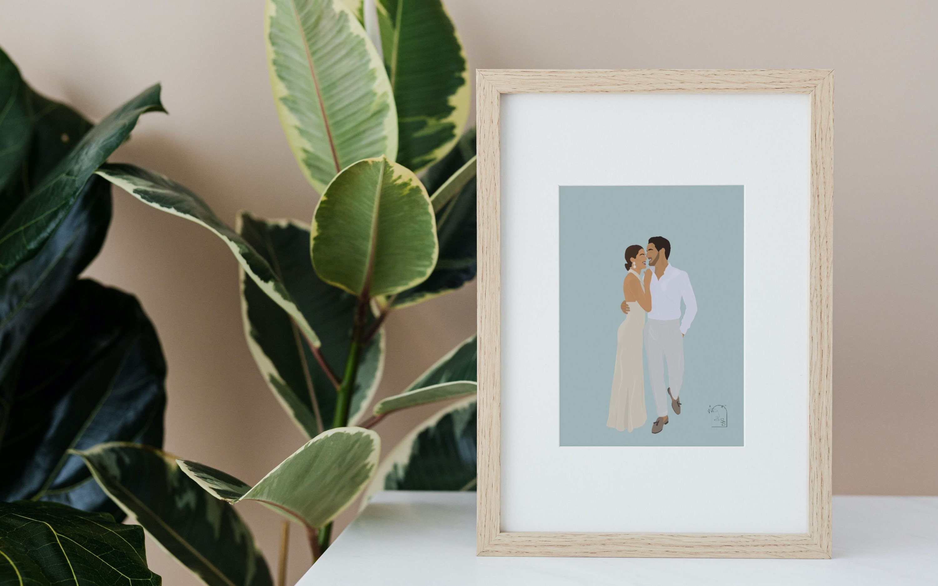 Illustration Minimaliste Personnalisée