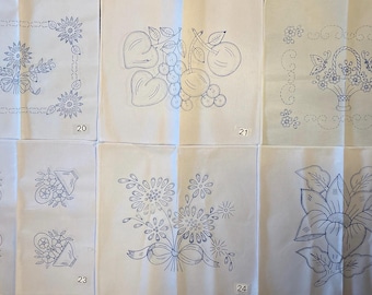 Embroidery napkins. FLOWERS II. para Bordar. Servilletas de 45cm X 50cm.