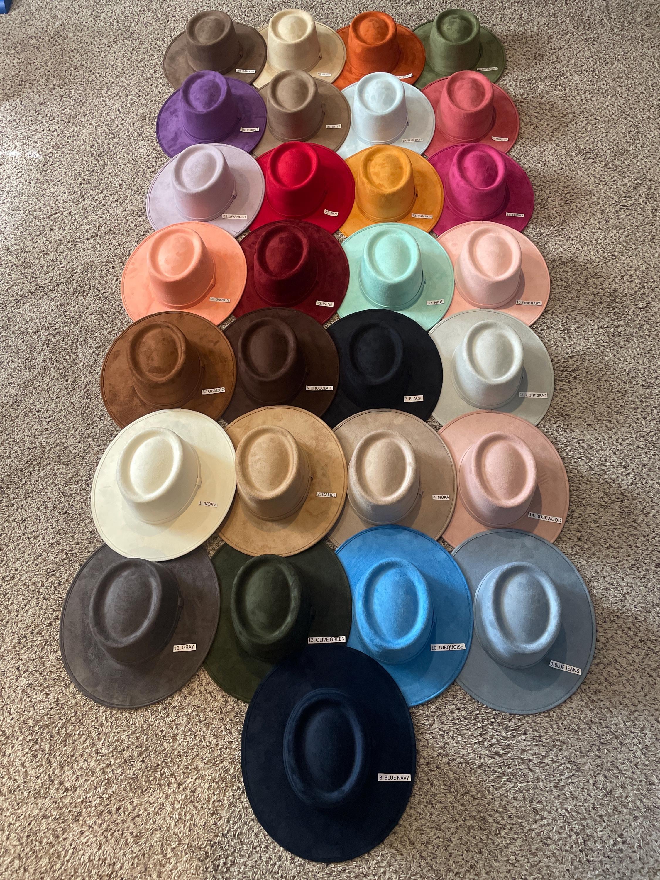 Flat Brim Cowboy Hat - Etsy