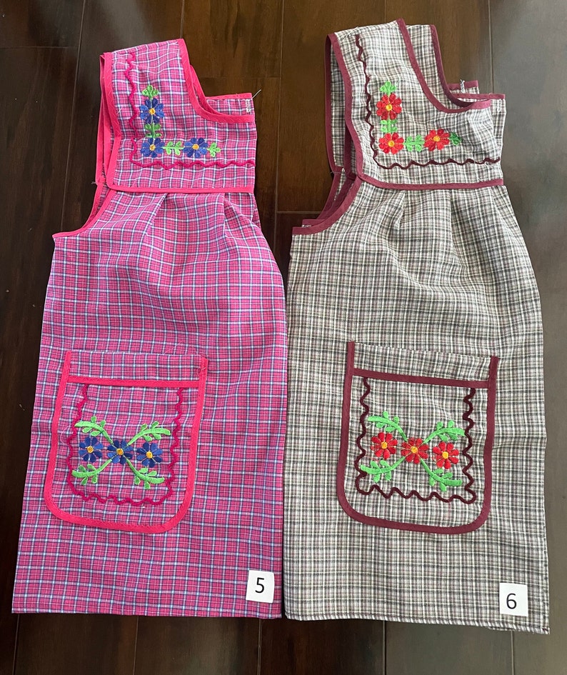 Mexican Apron. Traditional Apron. Mandil. Embroidered Apron. Etsy