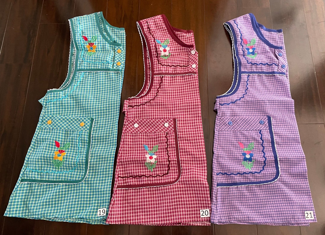 Mexican Apron. Traditional Apron. Mandil. Flower Embroidery. Etsy