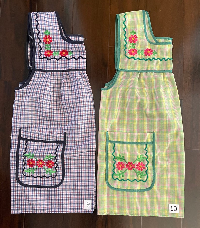 Mexican Apron. Traditional Apron. Mandil. Embroidered Apron. Etsy
