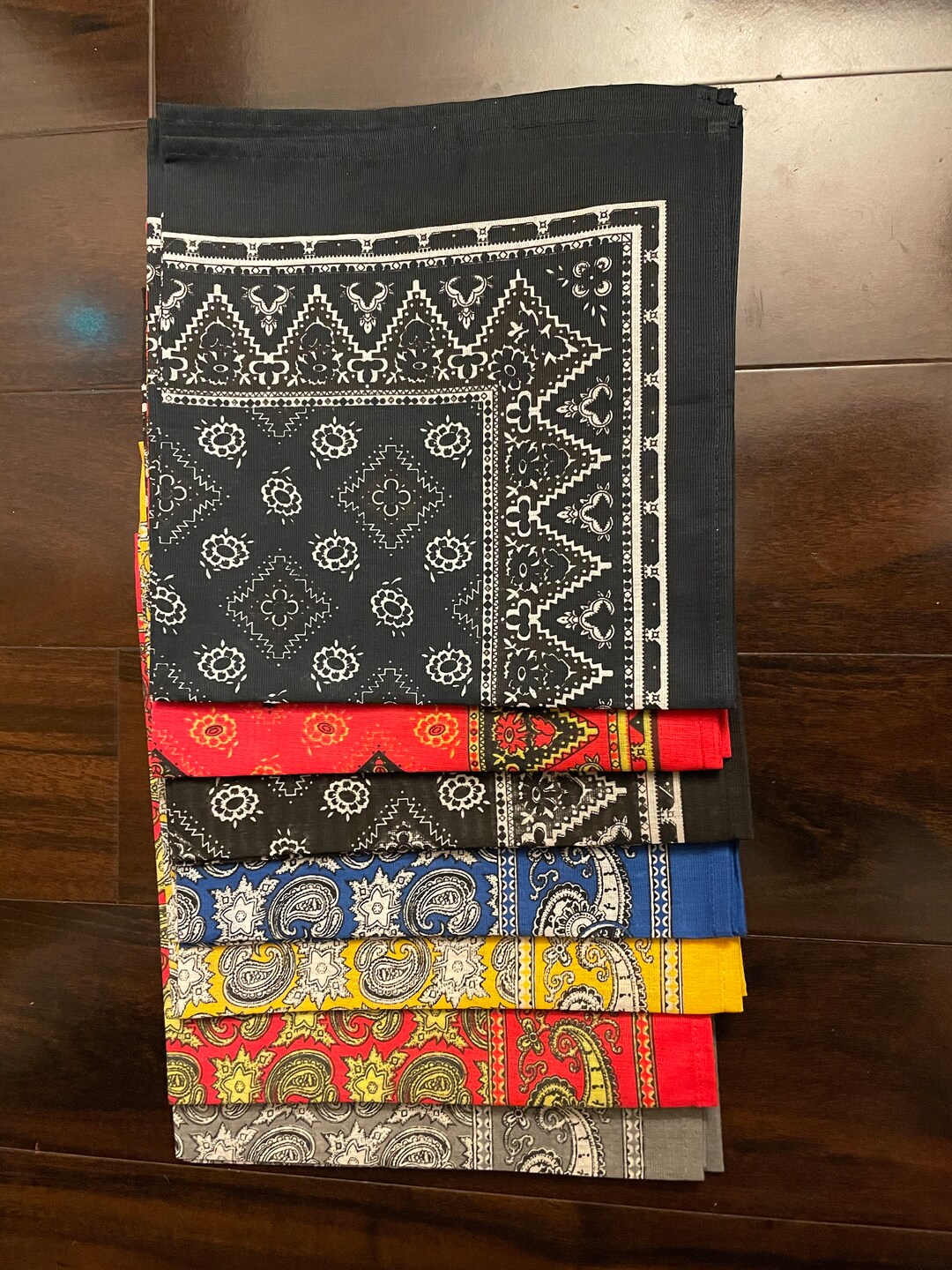 Paleacates. Mexican Bandanas. Set De 2 Paleacates. Traditional Colors