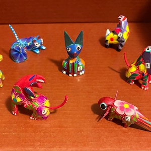 コレクター収集品　アルゼンチン　手彫り　掛物 Oaxacan alebrijes - Etsy 日本