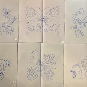 Servilletas para bordar. ANIMALES II. Servilletas para Bordar. Servilletas de 45cm X 50cm.
