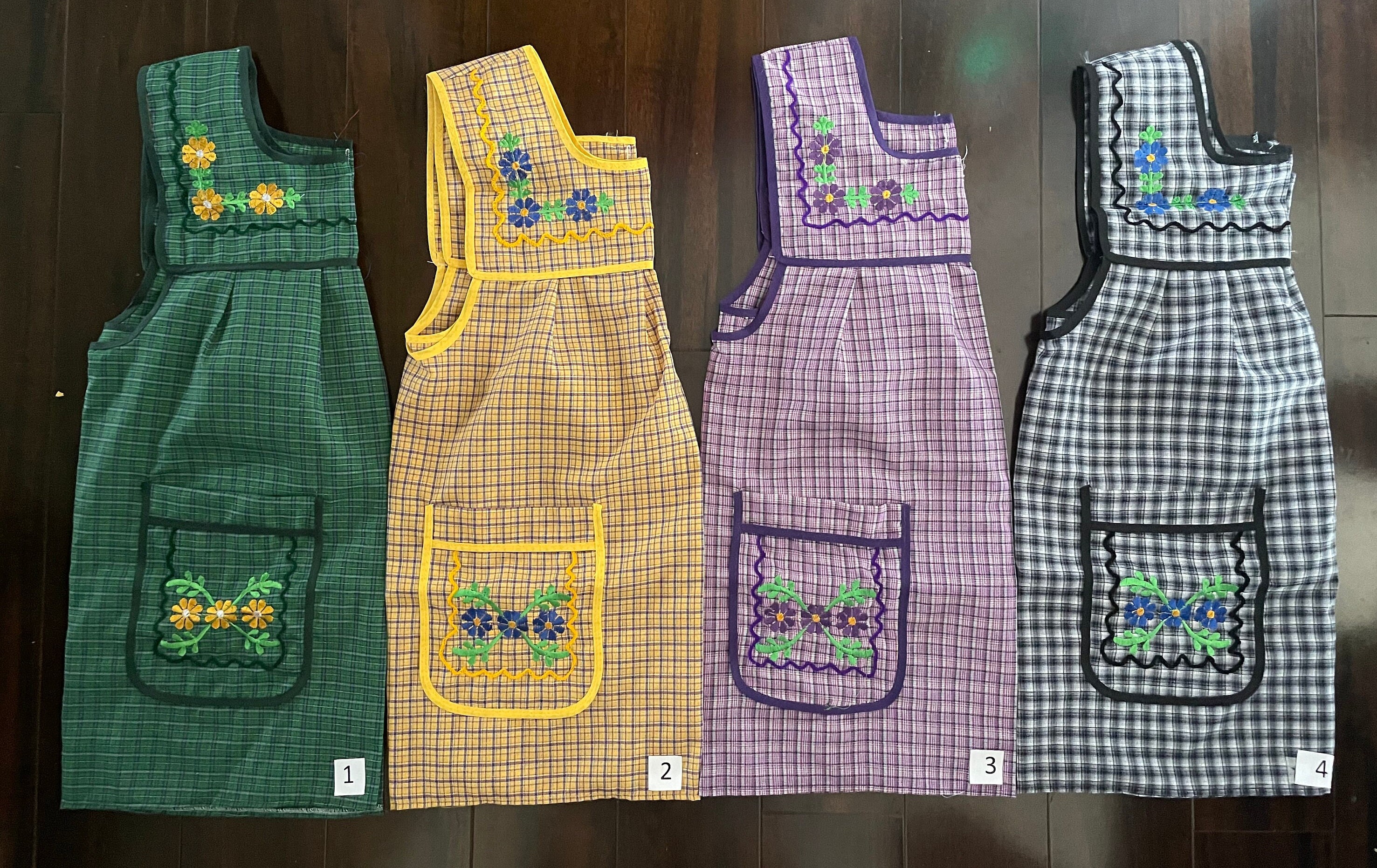 Mexican Apron. Traditional Apron. Mandil. Embroidered Apron. Etsy