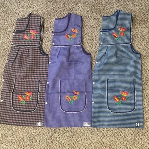 Mexican Apron. BUTERFLY. Size S-M. Traditional Apron. Mandil. Embroidered Apron*