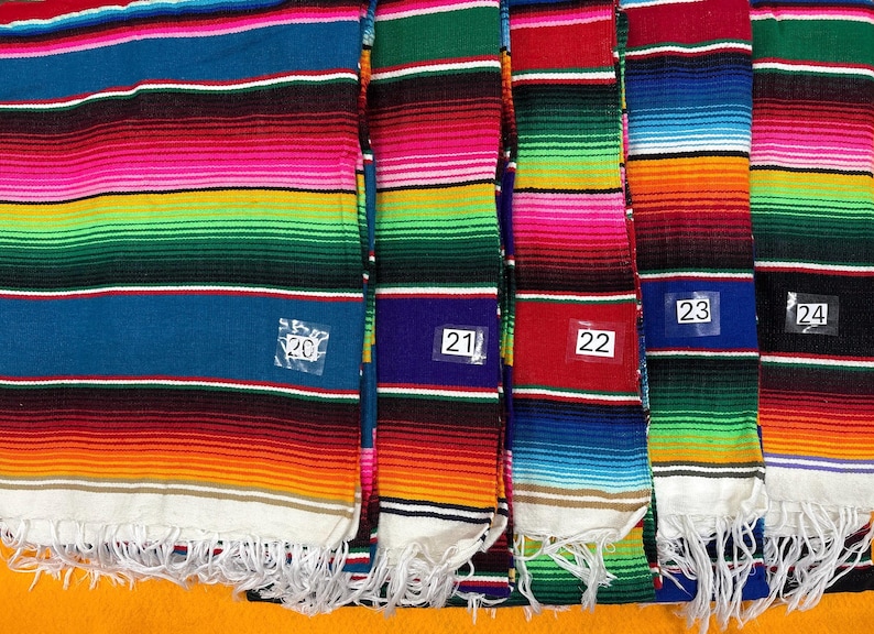 El Sarape Ropa Mexican Sarape Blanket. Sarape Table Cloths. Sarape Beach. Big Mexican ...