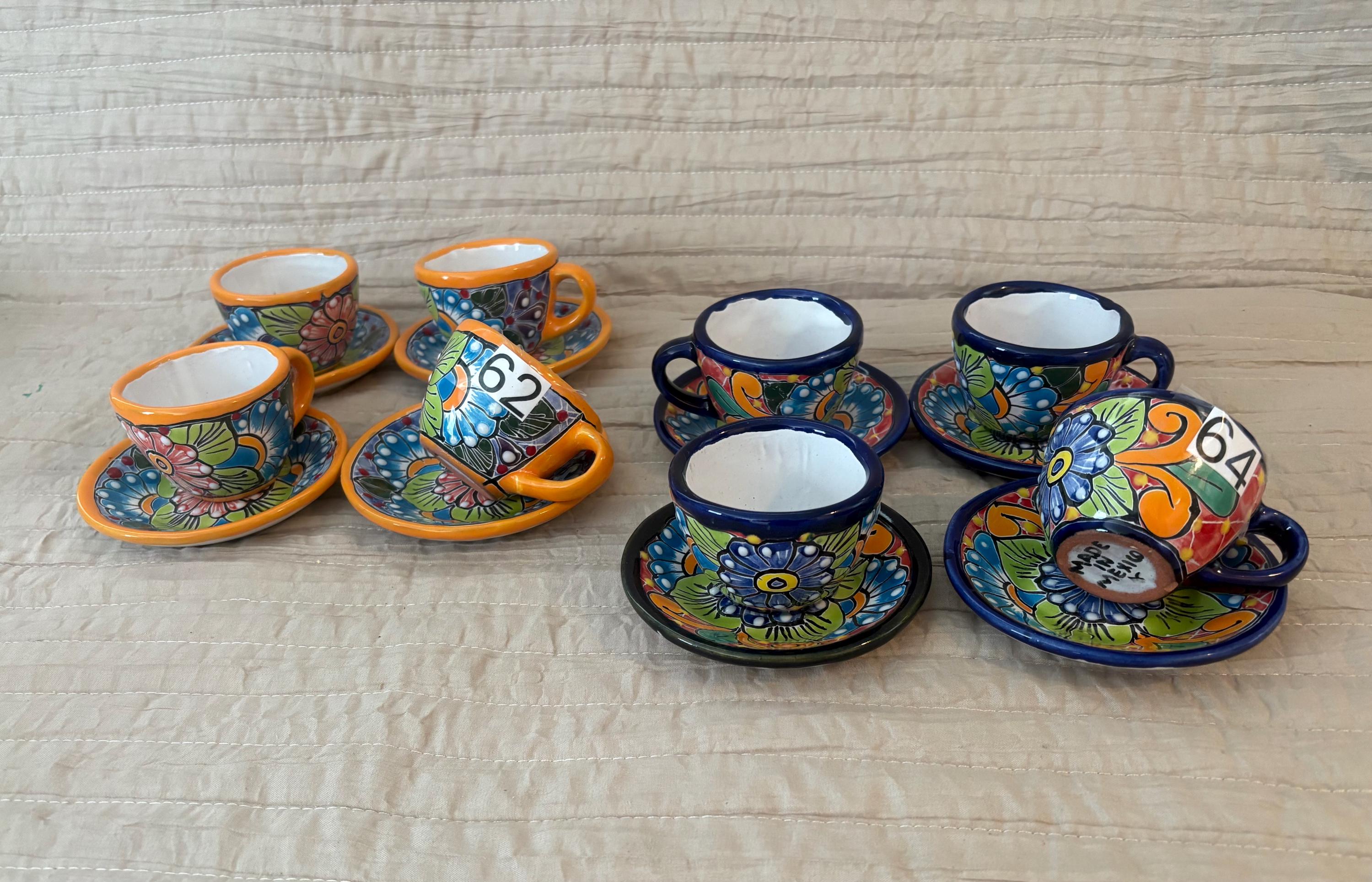Painted Espresso Cup and Saucer - Etsy