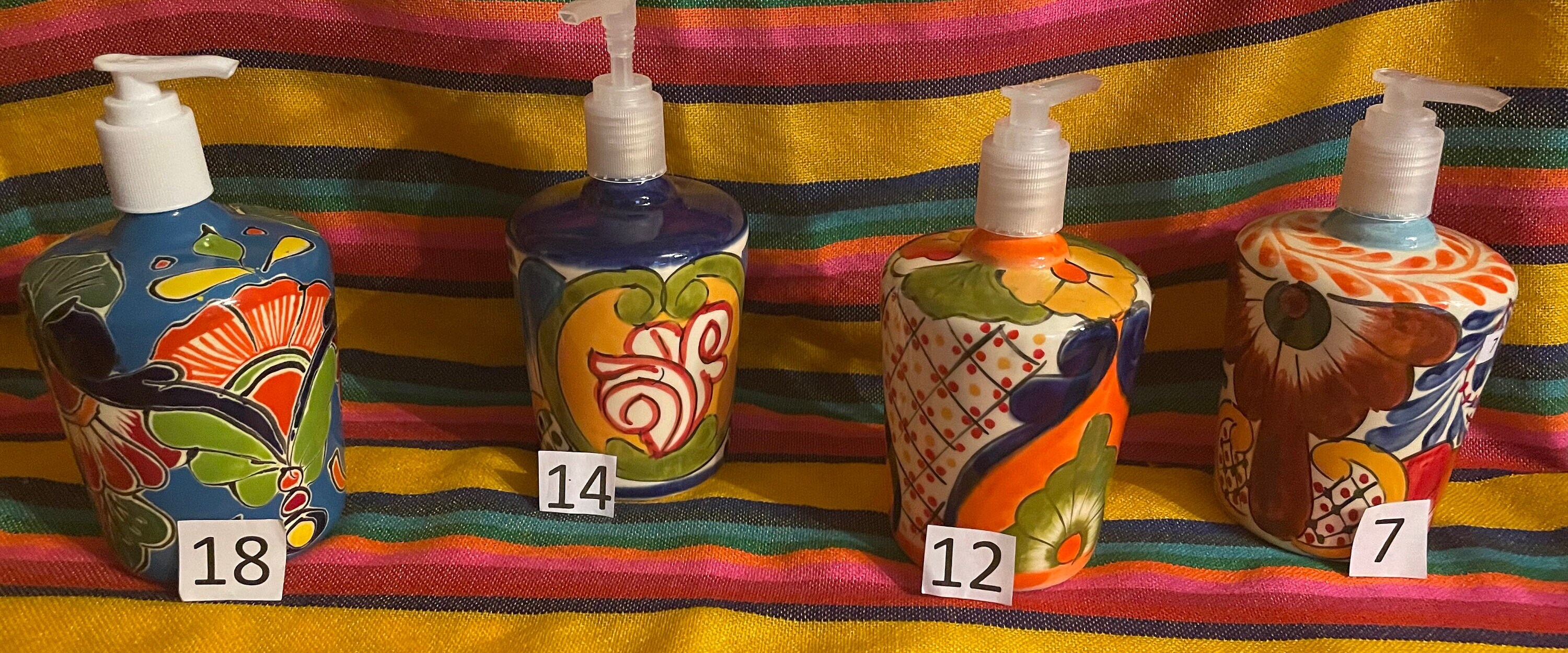 Mexican Ceramic Soap Dispenser With a Beautiful Design. Etsy