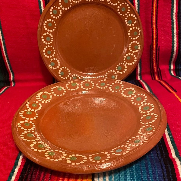Mexican Clay Plates Etsy