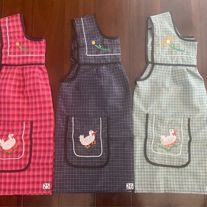 Mexican Apron. Traditional Apron. Mandil. Embroidered Apron. Casaca. One size S and M