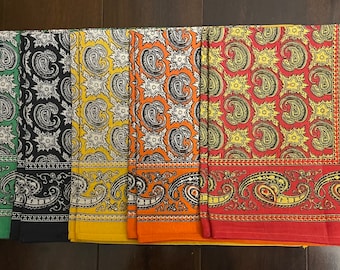 Paleacates. Mexican Bandanas. Set de 2 paleacates. Traditional colors.