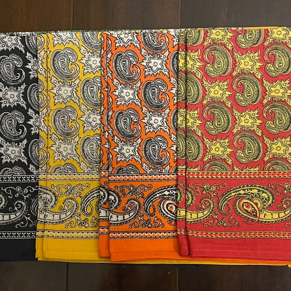 Paleacates. Mexican Bandanas. Set de 2 paleacates. Traditional colors.