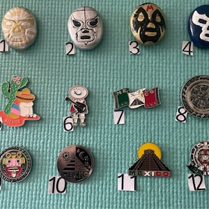 Mexican Magnets. Handmade Magnets. Traditional Mexican Figures.