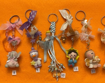 Keychain. Pasta key rings. Handmade. Mexican souvenirs.