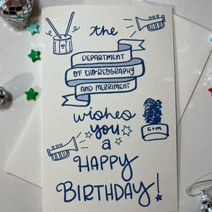 Birthday card / Pop culture birthday card / Marching band birthday card / Happy Birthday card