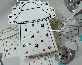 UFO Sticker / Alien Sticker