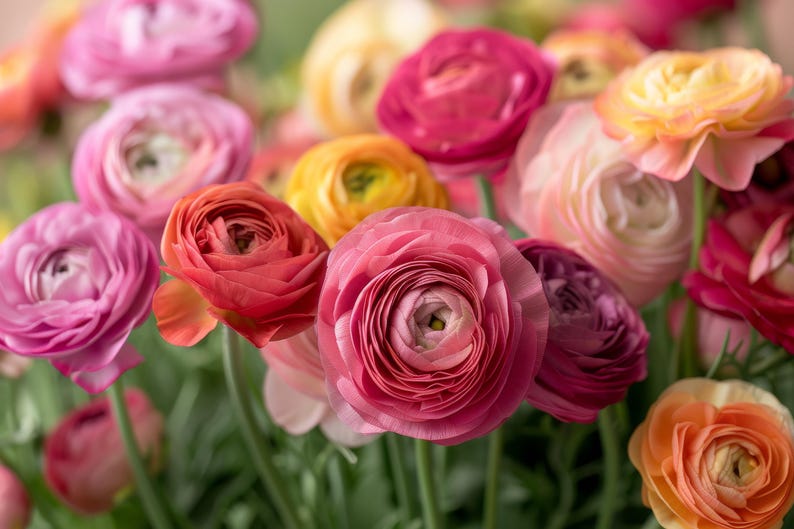 Tecoye Ranunculus Tecolote Mix Ranunculus Corms, 5-6 Cm,ranunculus Corms, Persian ...