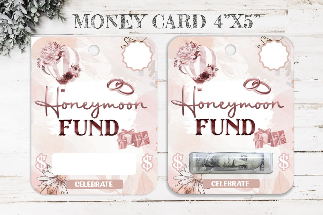Printable Wedding Money Card Holder Money Card Bundle Print - Etsy