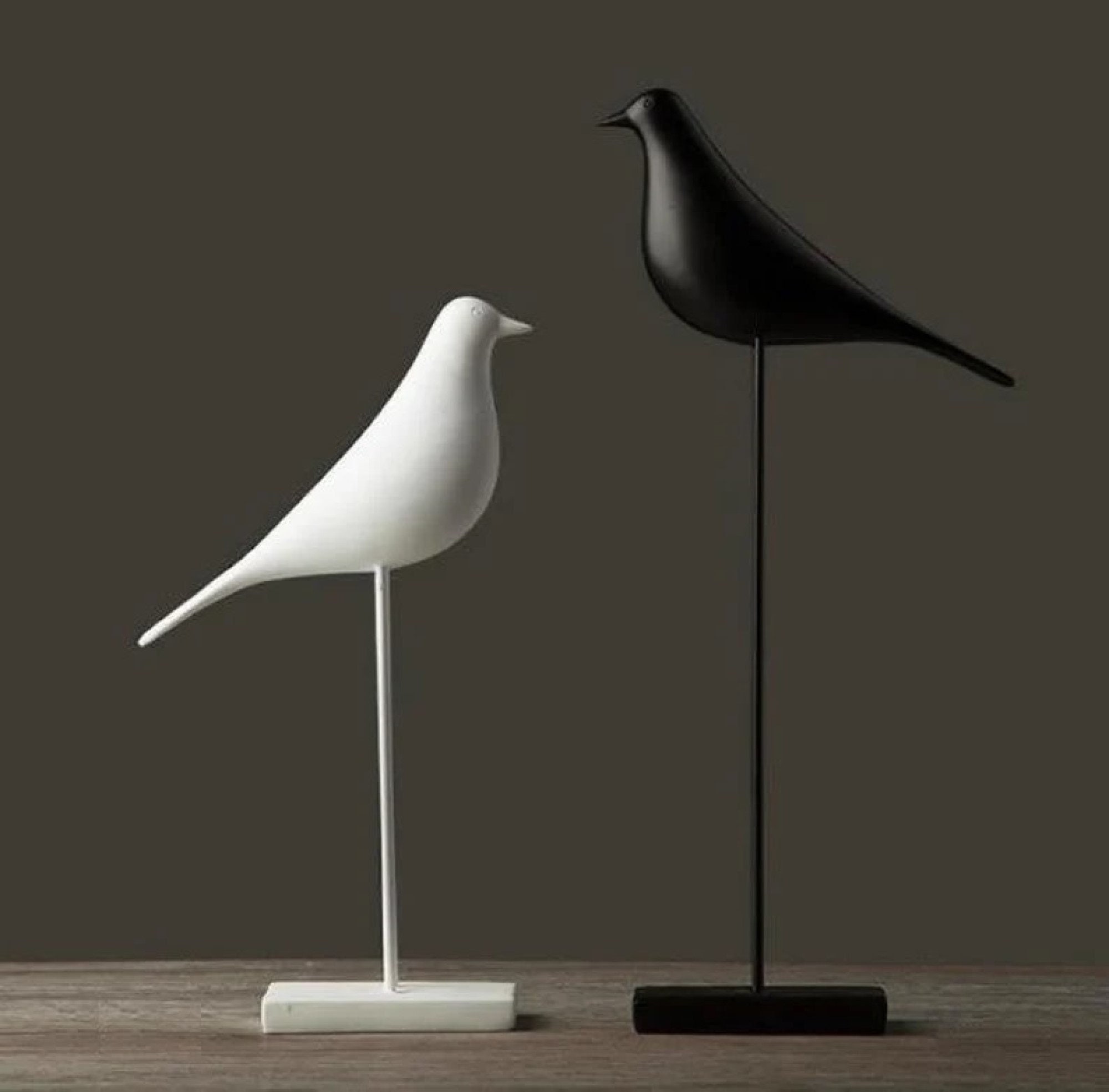 statue Oiseau Minimaliste Figurine Sculpture Décoration Moderne Design Bord de Mer Plage