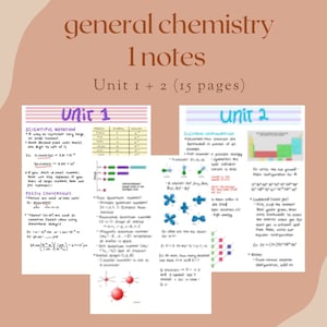 General Chemistry 1 Notes