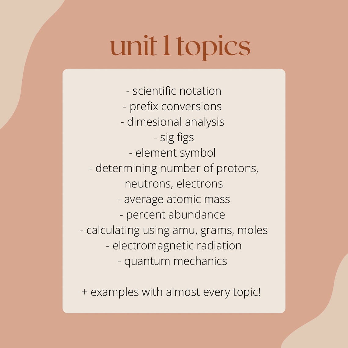 General Chemistry 1 Notes Bundle - Etsy