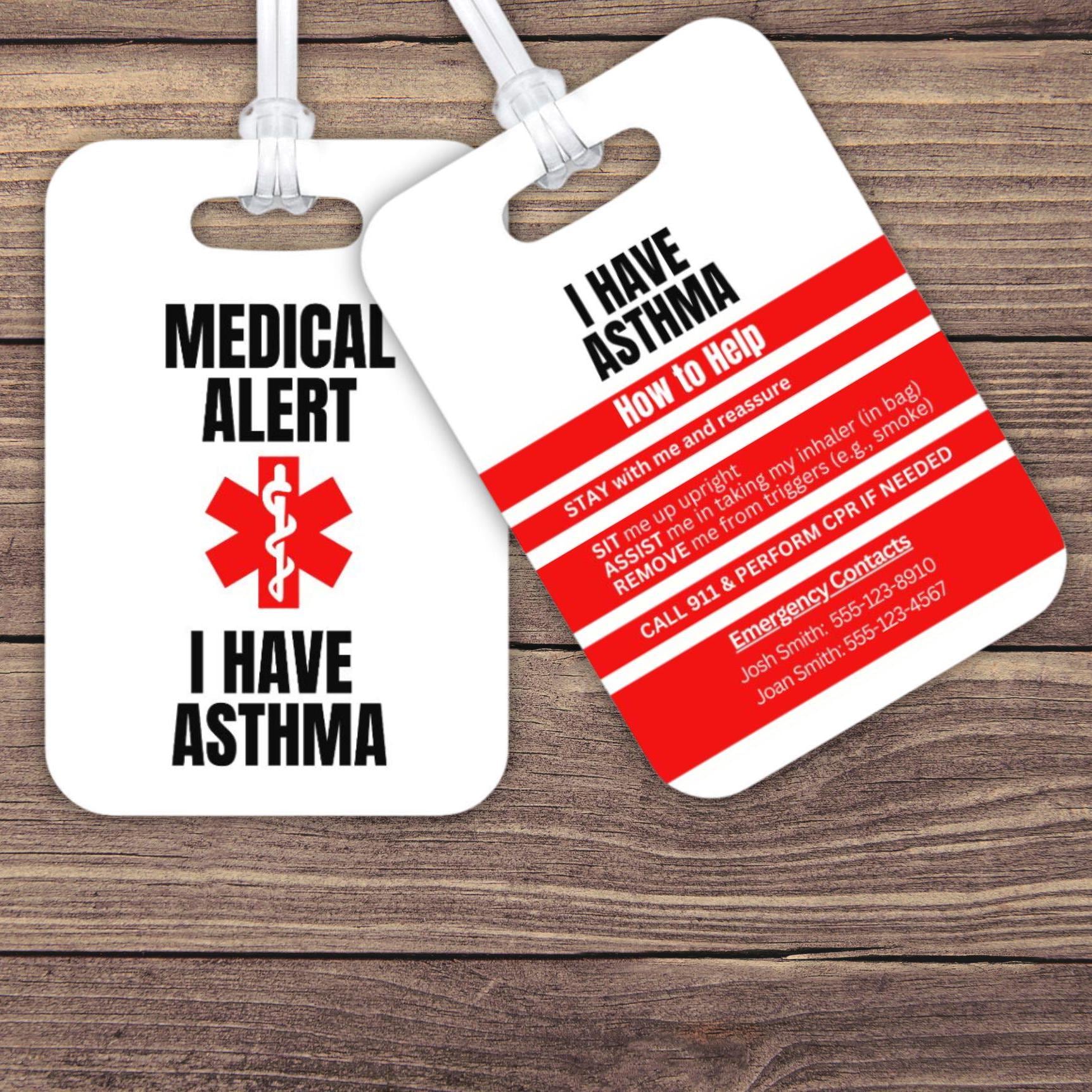 asthma medical alert identification
