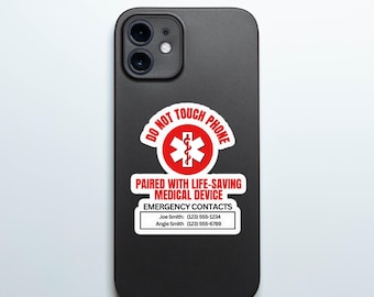 Telefoonsticker diabetes type 1, T1D-stickers