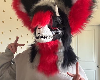 High Quality Fully Furred Dino Mask!